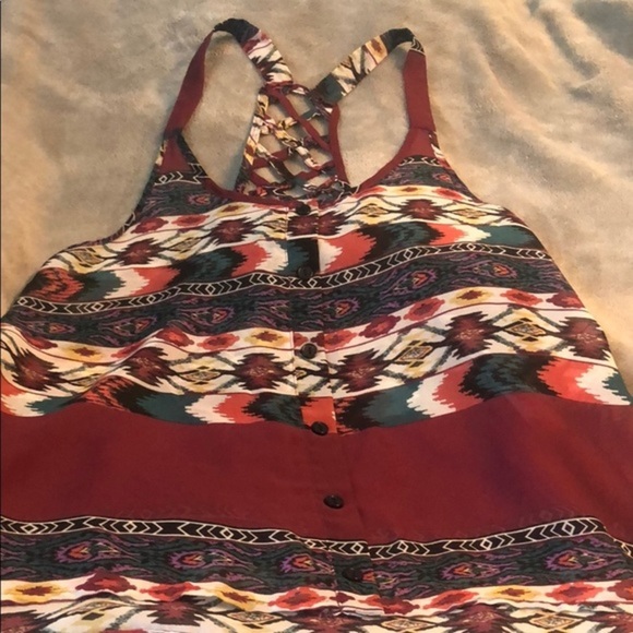 FULL TILT sheer tribal top - Picture 2 of 6